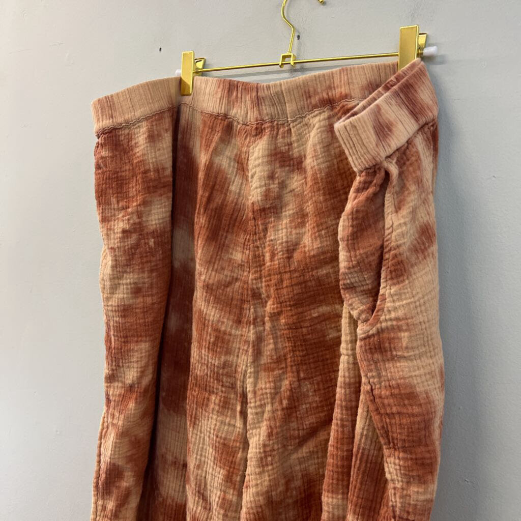 Wonderly Orange Tie Dye Textured Pants 4X