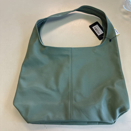 Takeeasy Green Pebbled Leather Purse