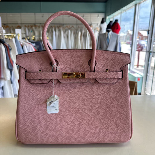 Pink Pebbled Leather Purse