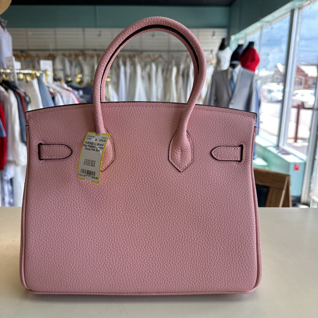 Pink Pebbled Leather Purse
