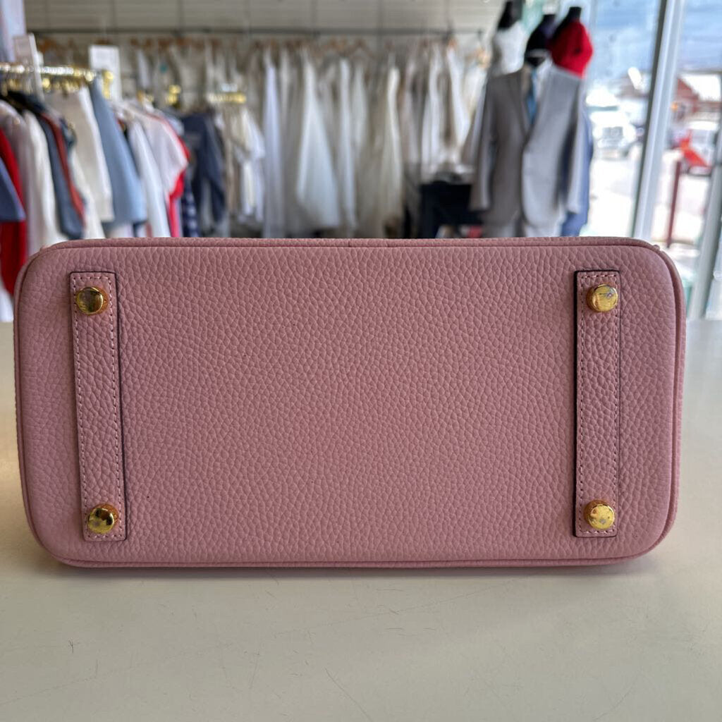 Pink Pebbled Leather Purse
