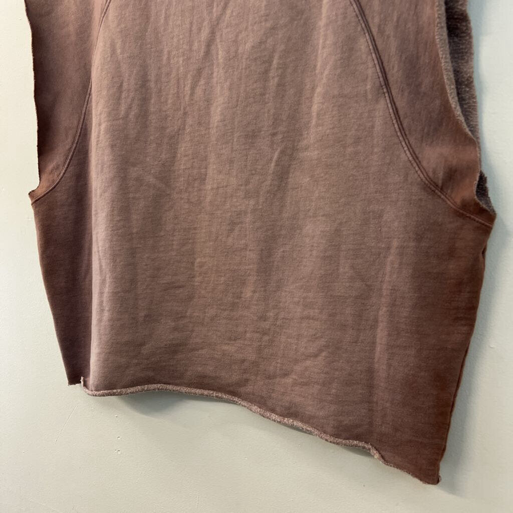 BDG Brown Boxy Sleeveless Pullover Top Large