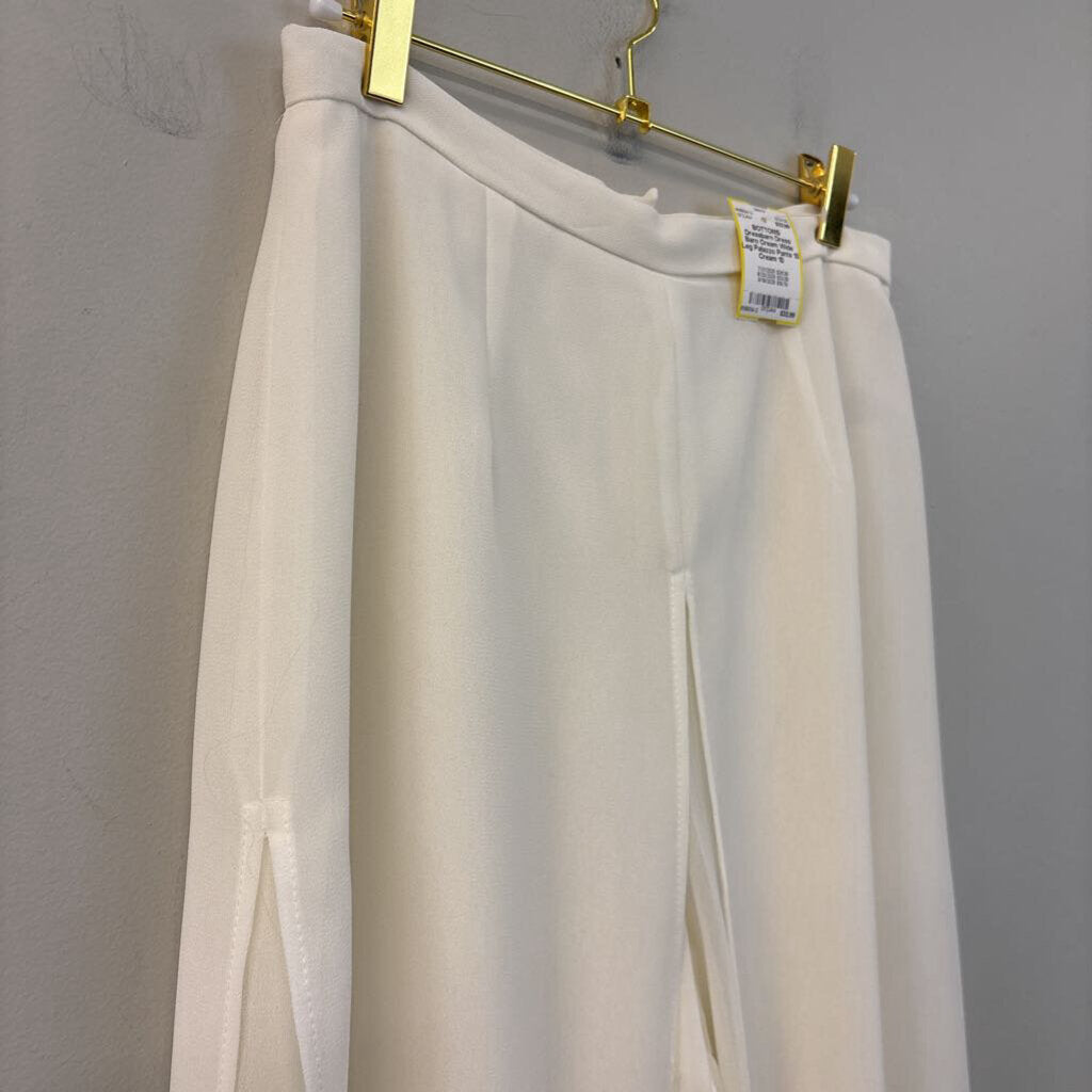 Dress Barn Cream Wide Leg Palazzo Pants 10