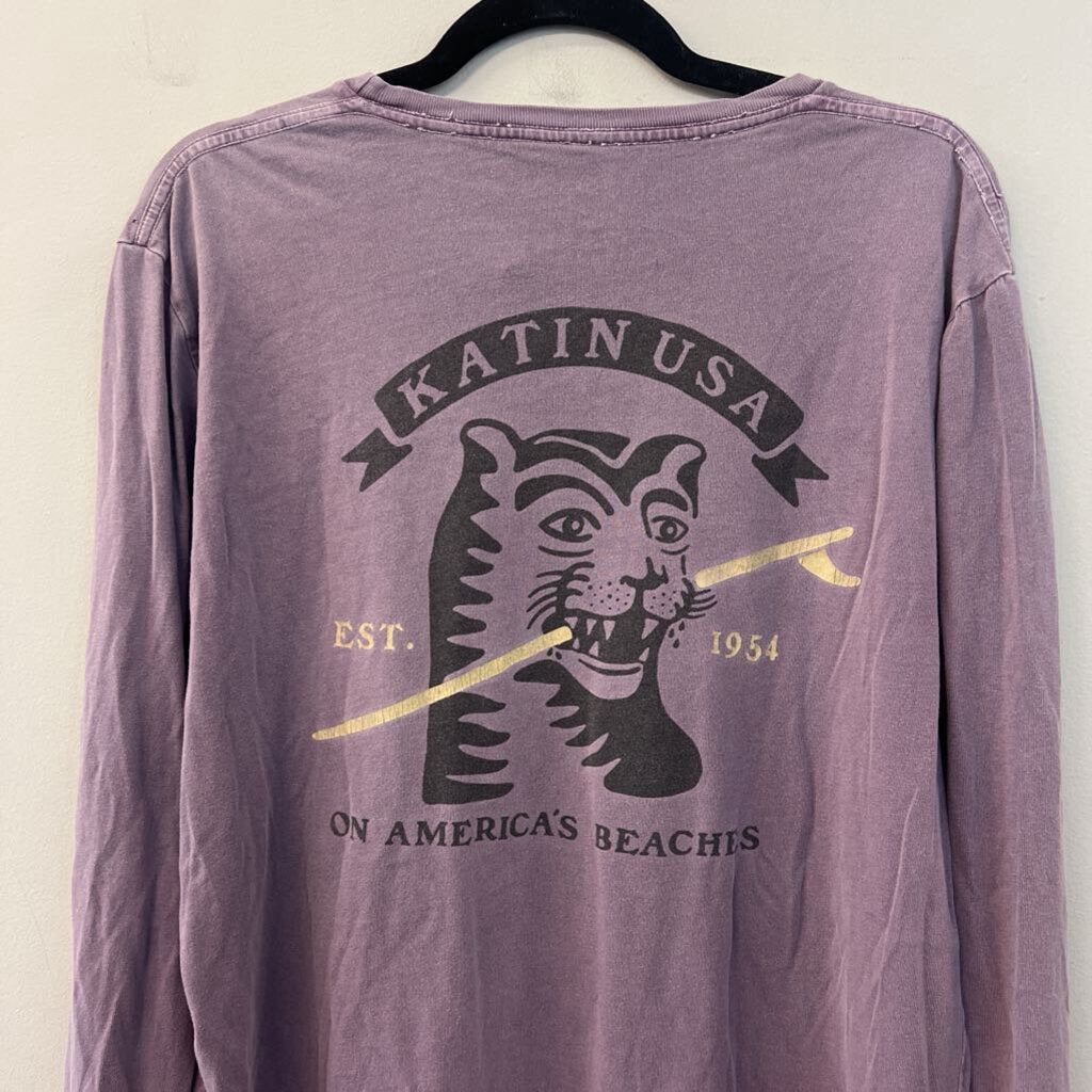 Katin Purple Long Sleeve Graphic Tee Large