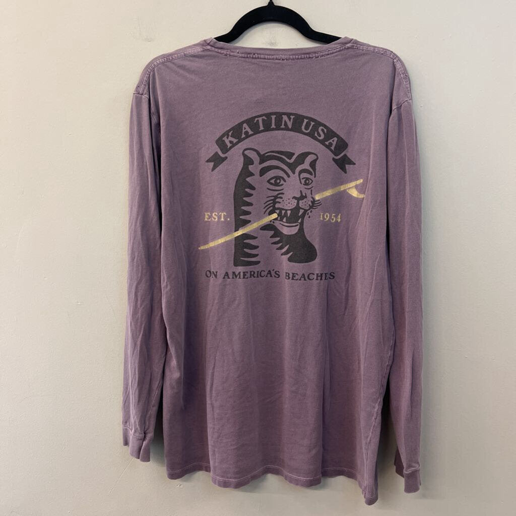 Katin Purple Long Sleeve Graphic Tee Large