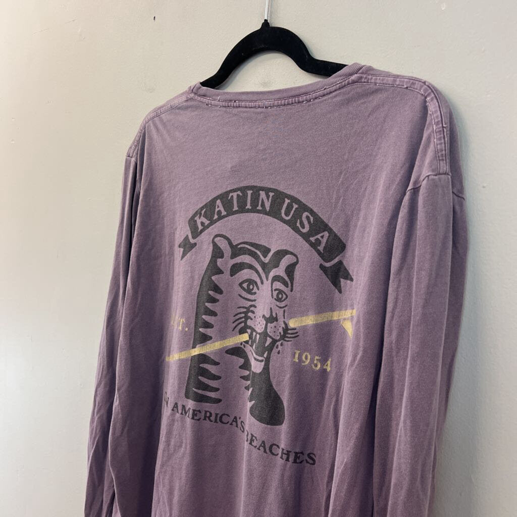 Katin Purple Long Sleeve Graphic Tee Large