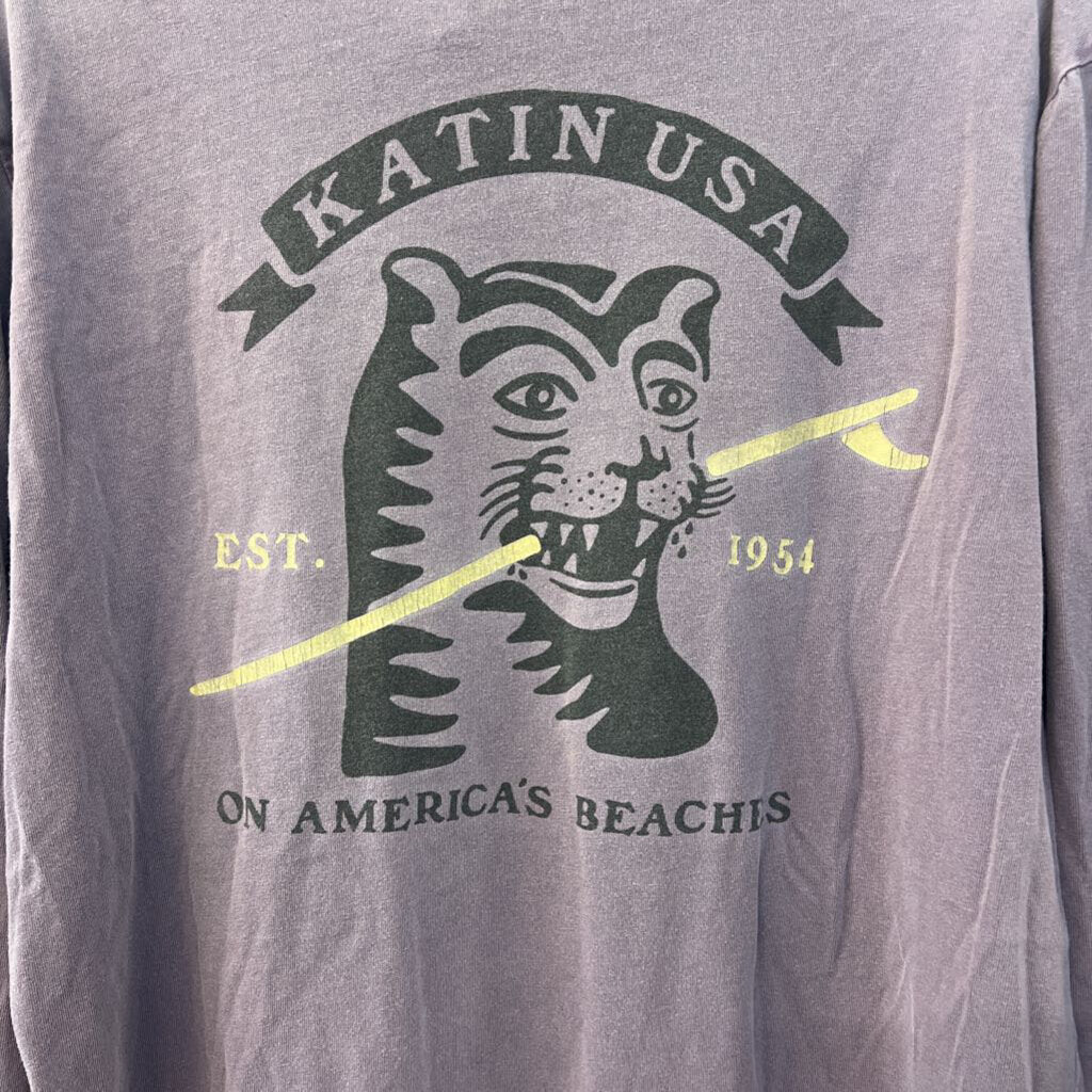 Katin Purple Long Sleeve Graphic Tee Large