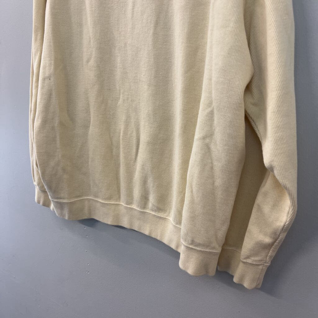 EP Pro Yellow Embroidered Golf Long Sleeve Pullover Large