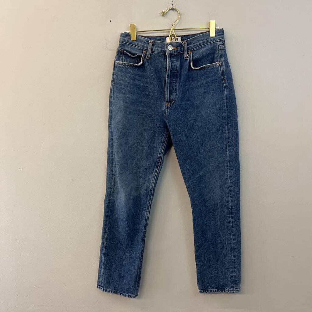 Agolde Dark Wash High Rise Jeans 25