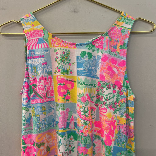 Lilly Pulitzer Pink/ Multi Print Tank Dress Extra Small