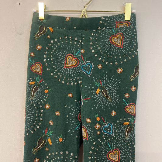 Farm Rio Green/ Multi Fernanda Print Pull On Pants Extra Small
