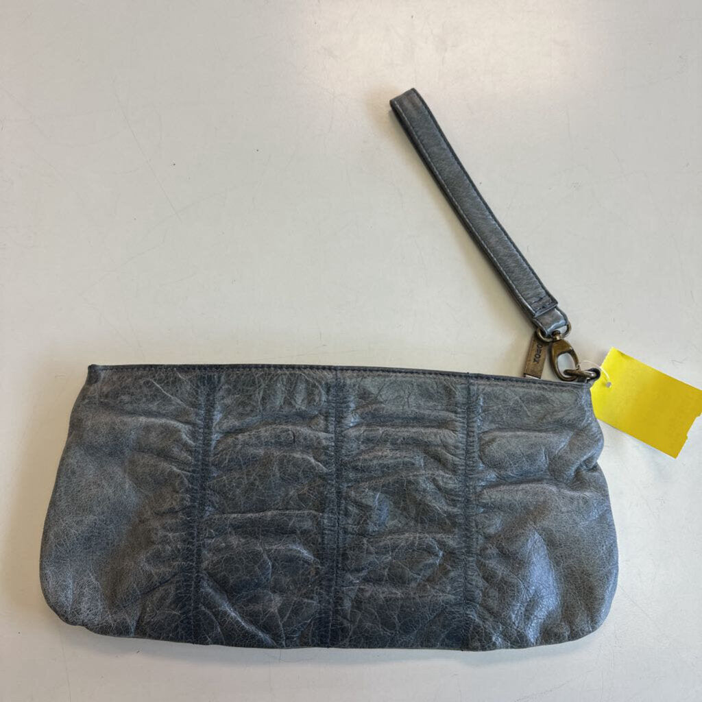 Hobo Green Leather Wristlet Purse