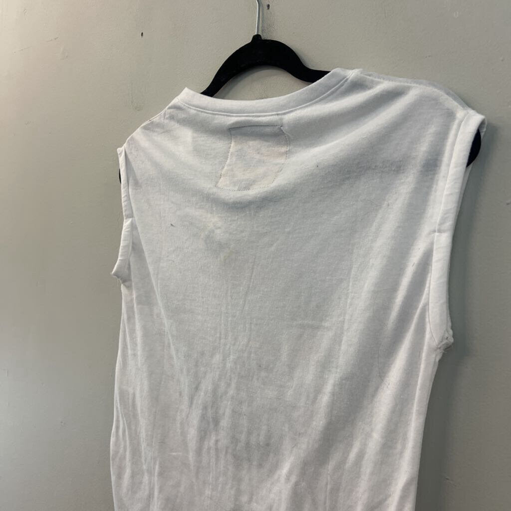 Life Style White/ Multi One Love Jamaica Graphic Tank Top Small