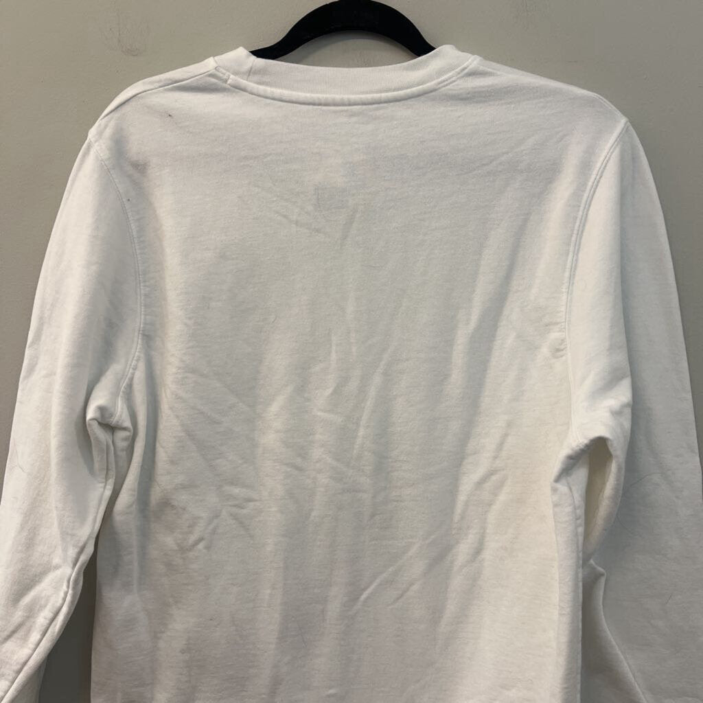 Make Market White/ Black Silly Graphic Long Sleeve Pullover Medium