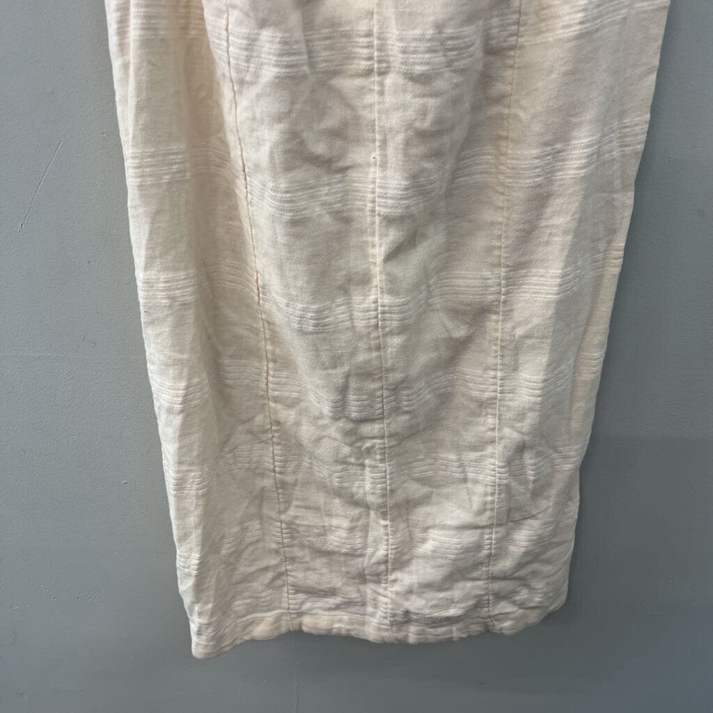 Free People Cream Wrap One Shoulder Maxi Dress Large