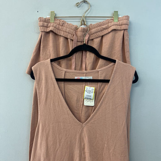 FP Beach Orange Tank/ Shorts Set Large