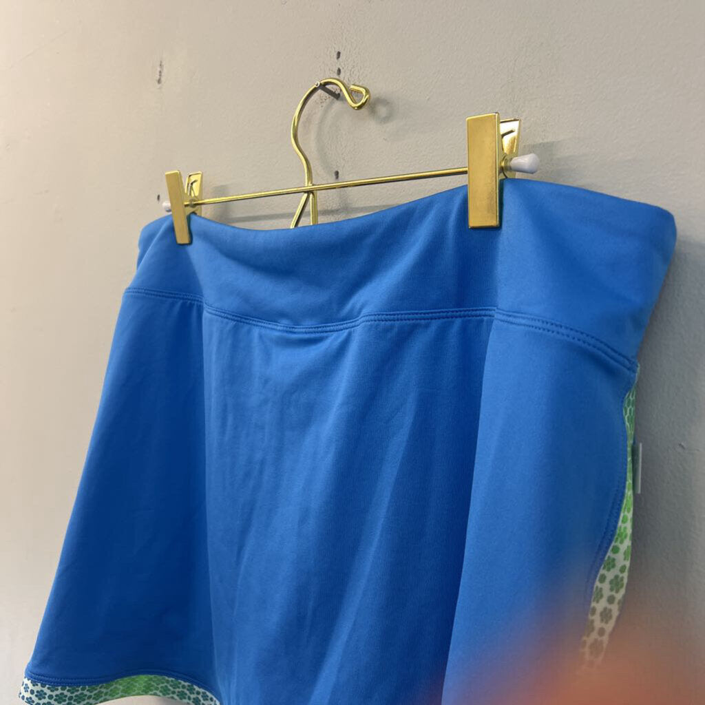 Nike Blue/ Green Flower Edge Skort Extra Large