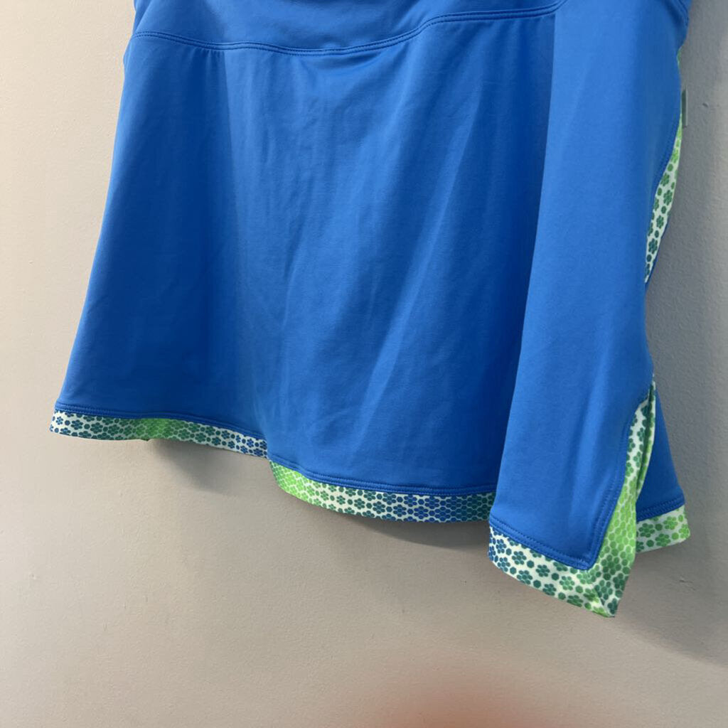 Nike Blue/ Green Flower Edge Skort Extra Large