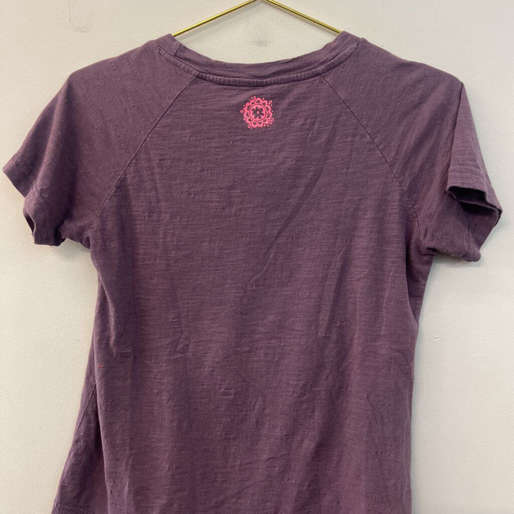 Natural Life Purple/ Multi Short Sleeve Graphic Tee Small