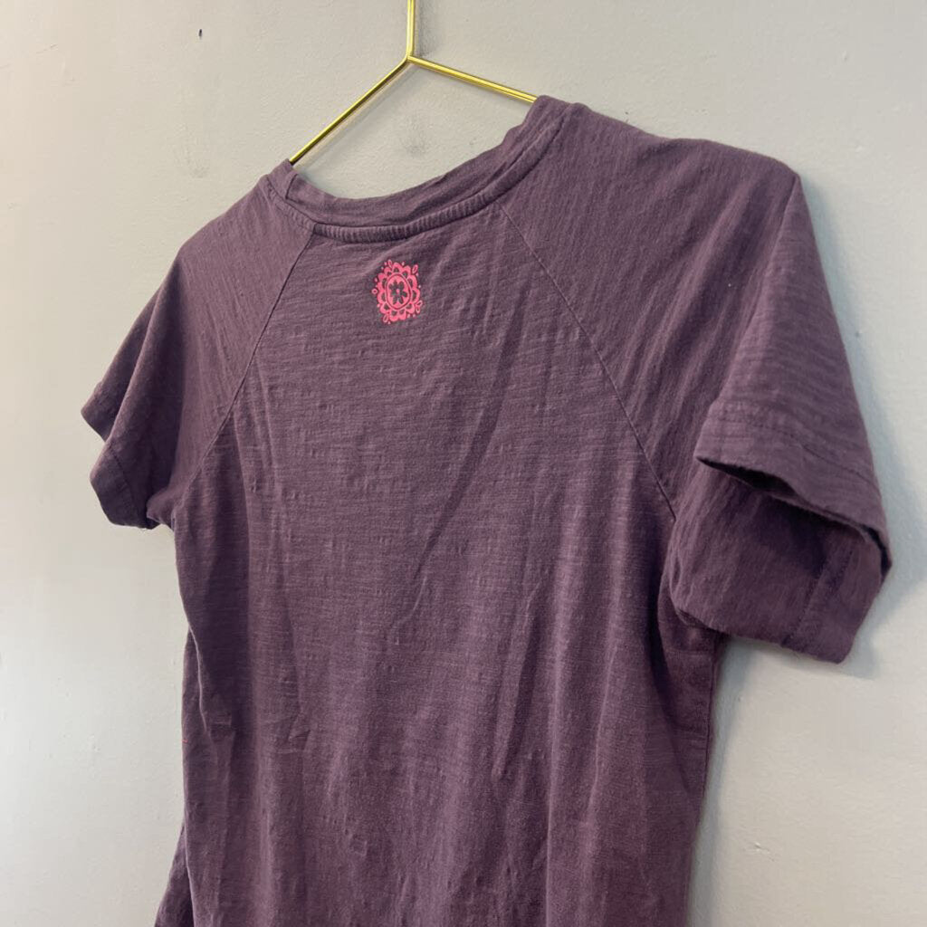 Natural Life Purple/ Multi Short Sleeve Graphic Tee Small