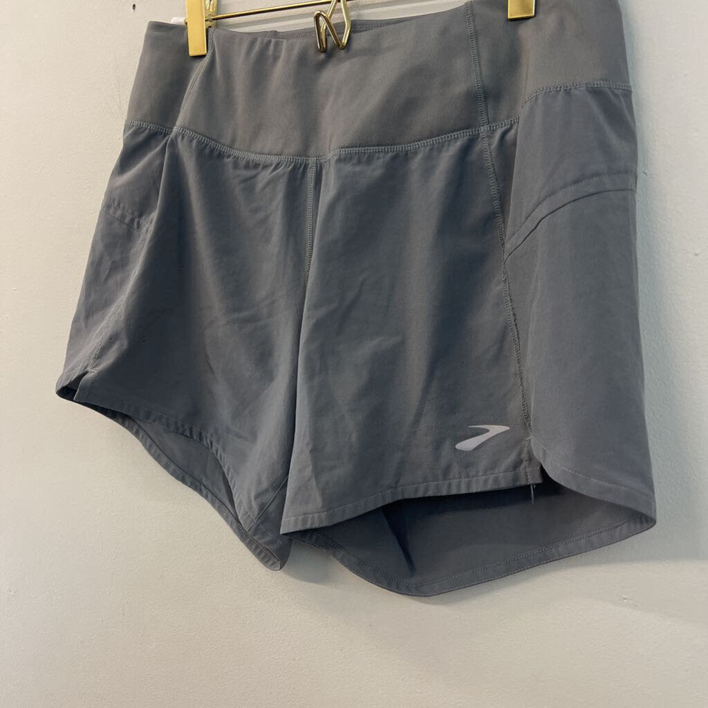 Brooks Grey Athletic Shorts Small