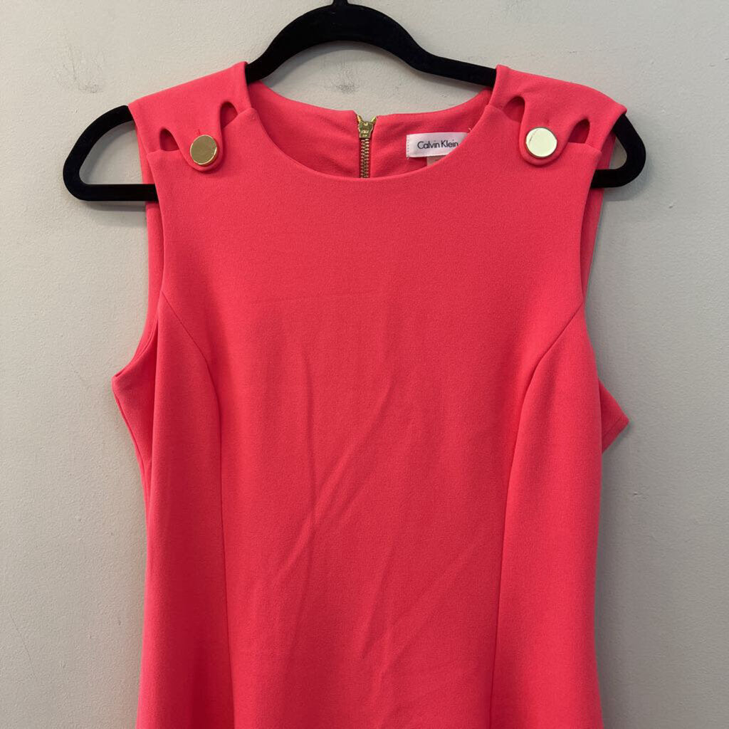 Calvin Klein Bright Pink Sleeveless Dress 8