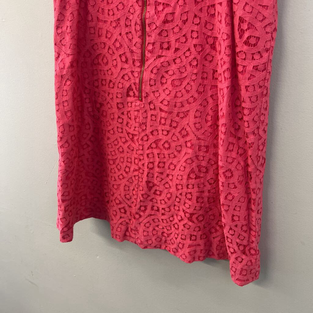 Lilly Pulitzer Pink Lace Dress 8