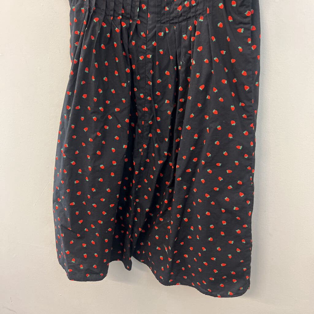 Madewell Black Strawberry Print Dress 6