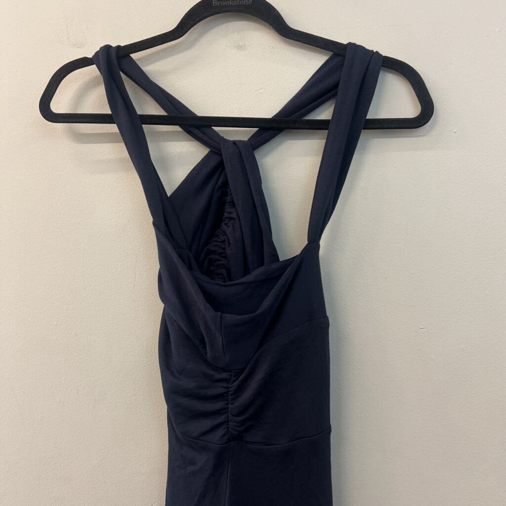 Cabi Navy Halter Neck Dress Large