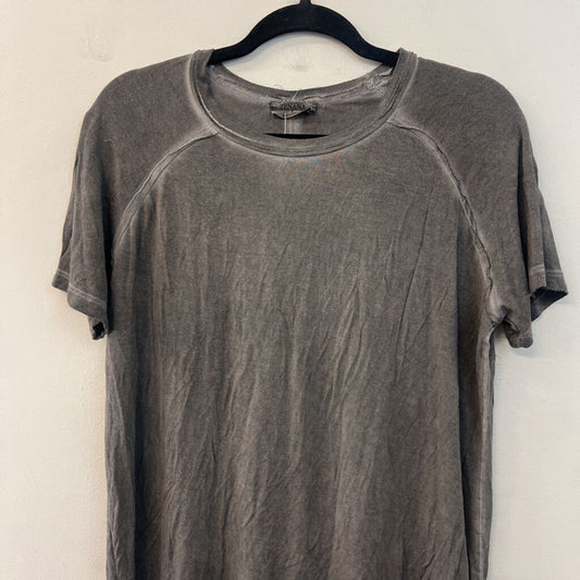 Zenana Grey Short Sleeve Top Large