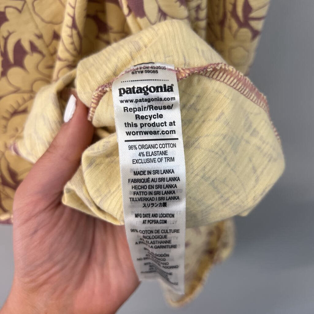 Patagonia Purple/ Beige Print Dress Small