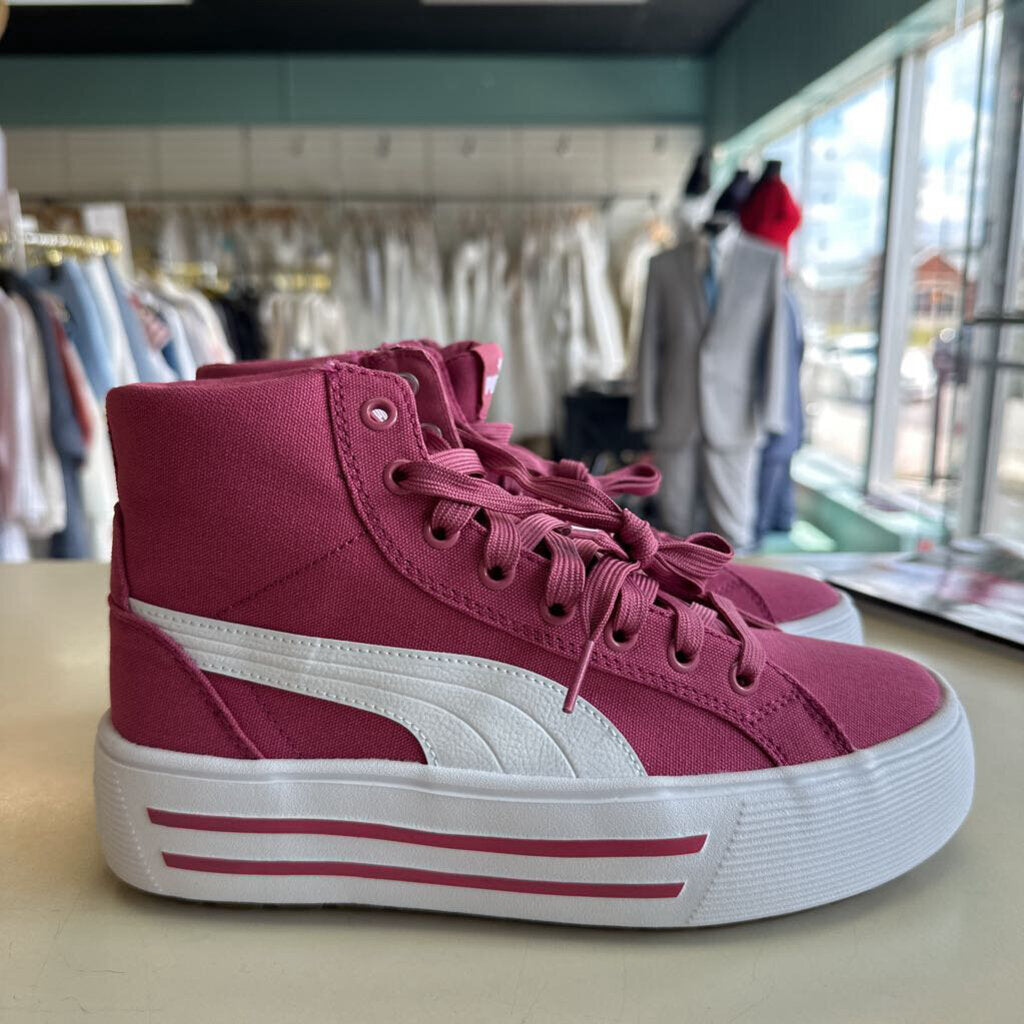 Puma Pink/ White Kaia 2.0 Mid Platform Sneakers 7.5