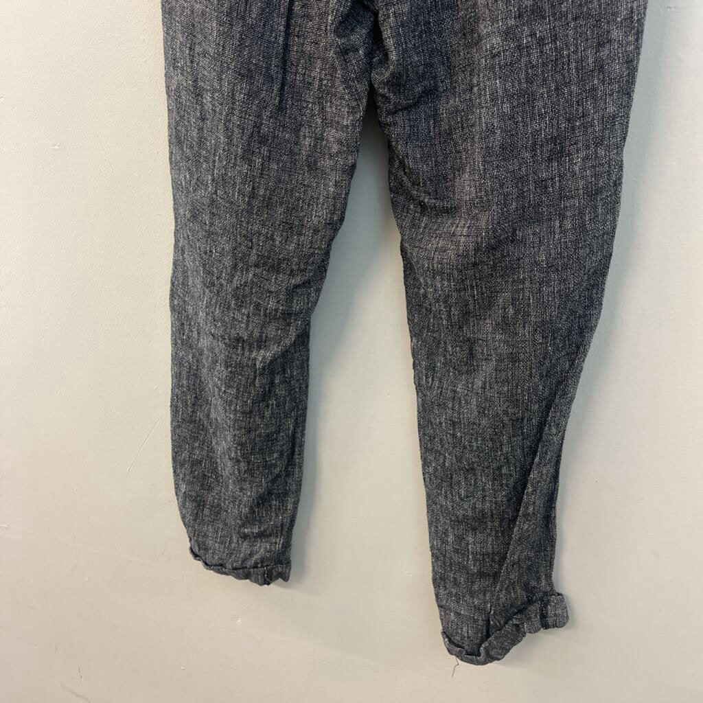 Ellen Tracy Black/ White Textured High Waisted Pull On Pants Small