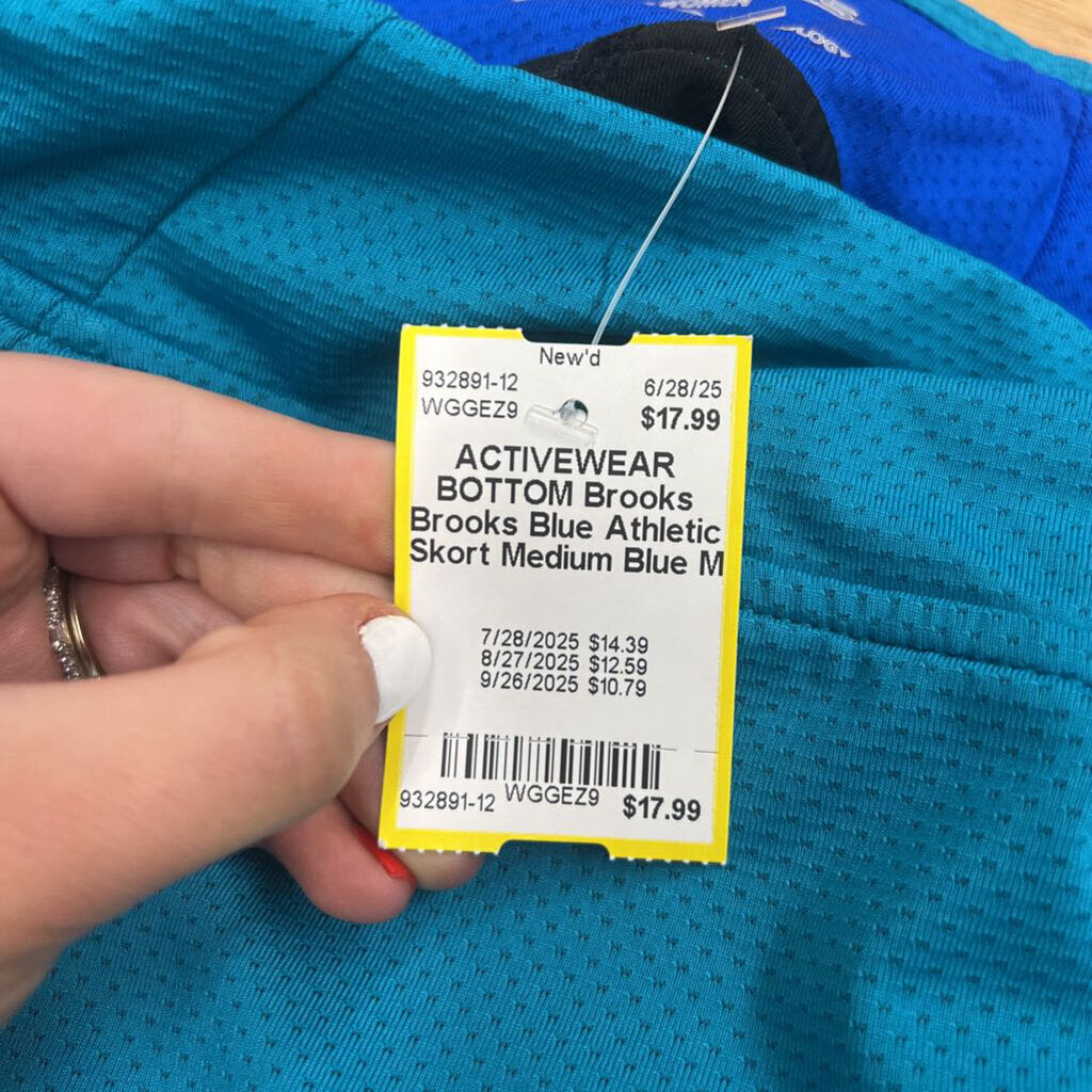 Brooks Blue Athletic Skort Medium