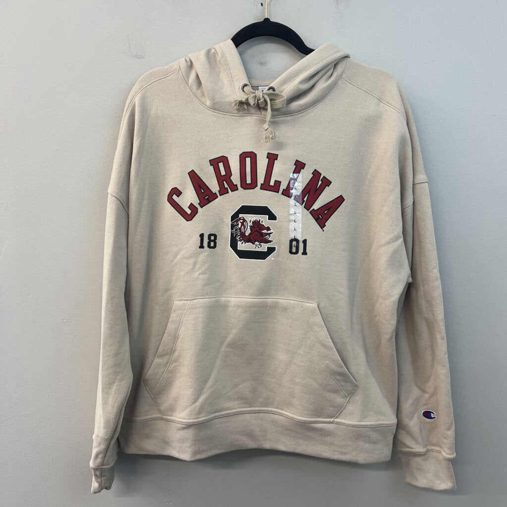 Champion Beige/ Multi Carolina Hoodie Large