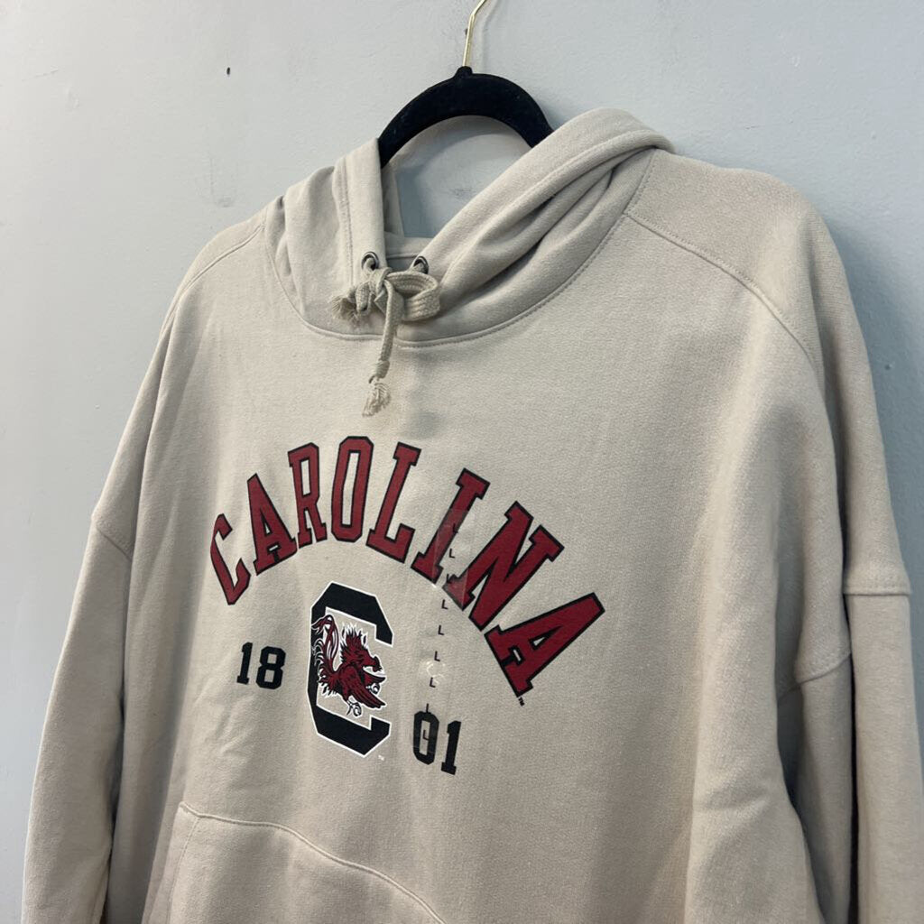 Champion Beige/ Multi Carolina Hoodie Large