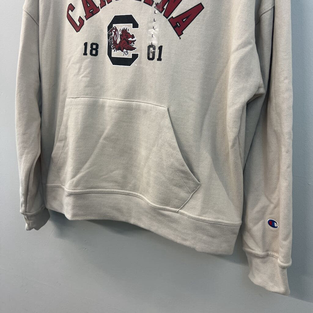 Champion Beige/ Multi Carolina Hoodie Large