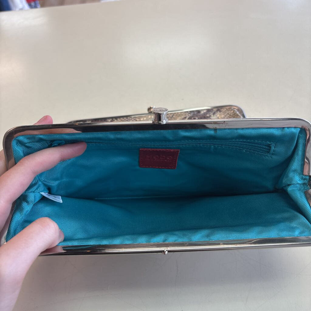 Hobo Snakeskin Lauren Clutch Wallet