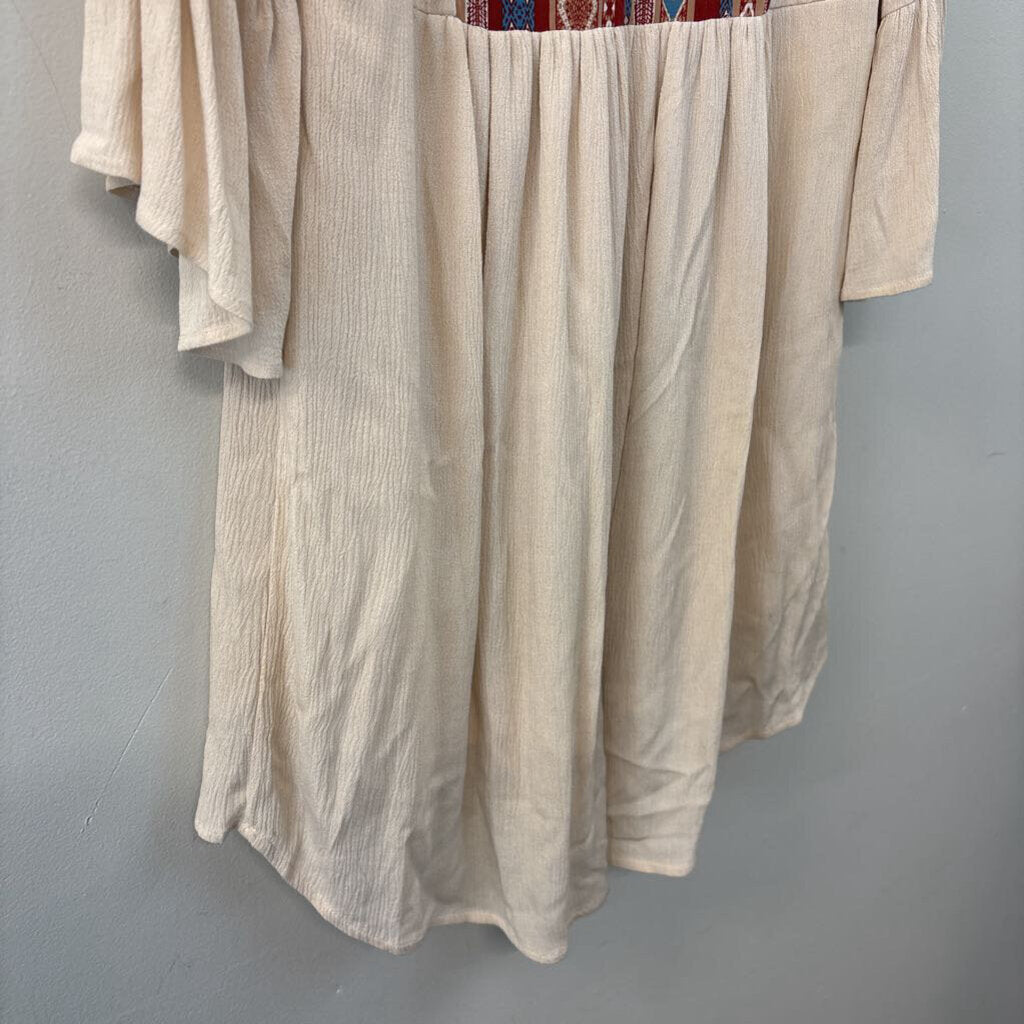 I Joah Printed Long Sleeve Tunic Medium