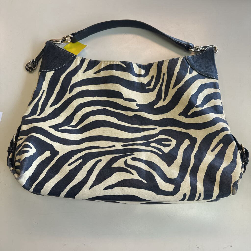 Dooney & Bourke Zebra Print Hobo Bag