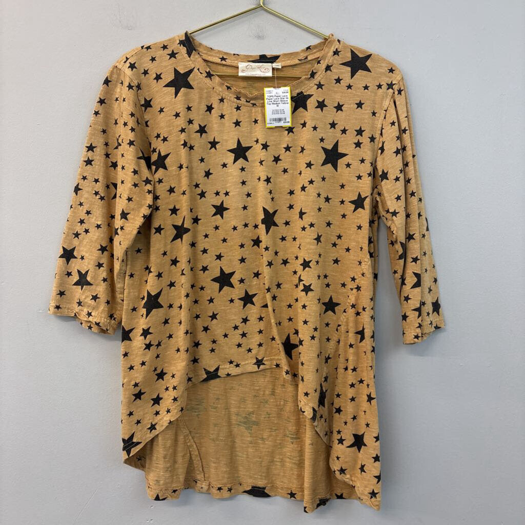 Paper Lace Star Hi-Low Short Sleeve Top Medium