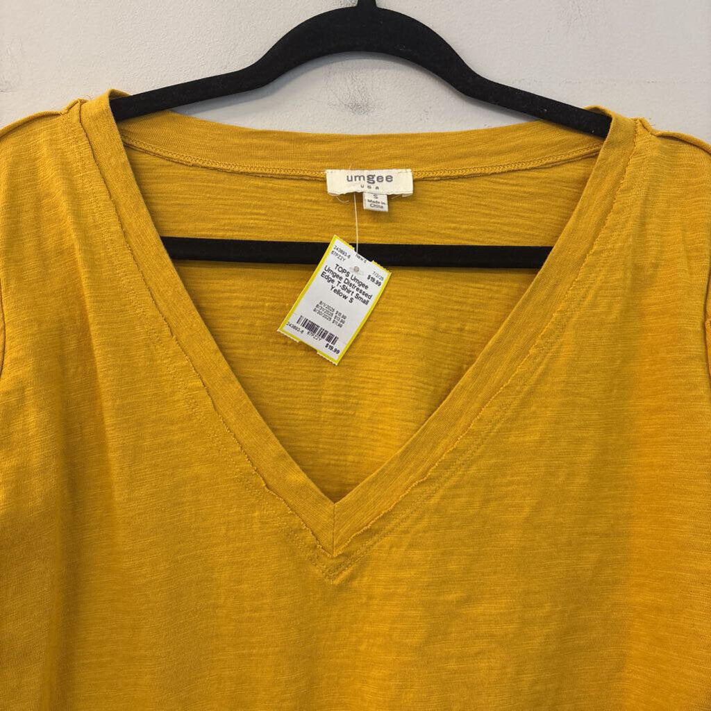 Umgee Distressed Edge T-Shirt Small