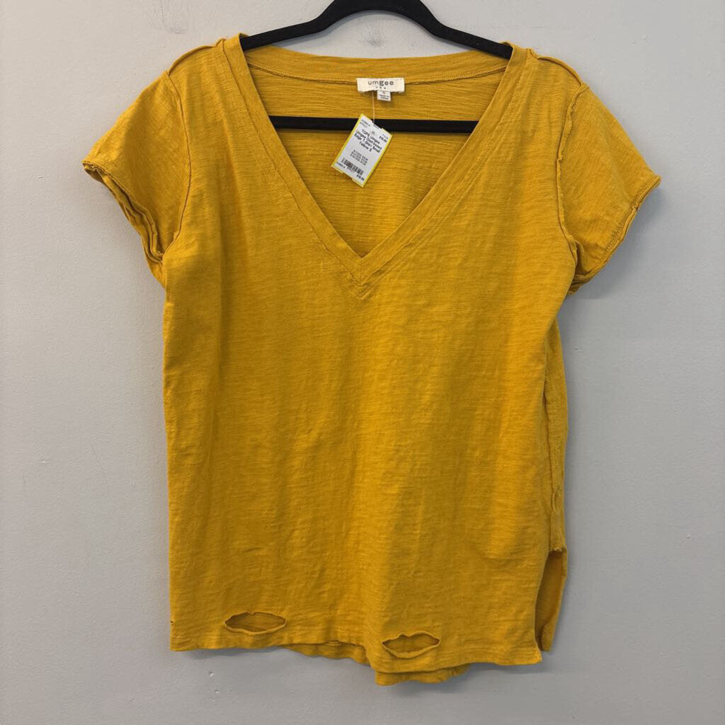Umgee Distressed Edge T-Shirt Small