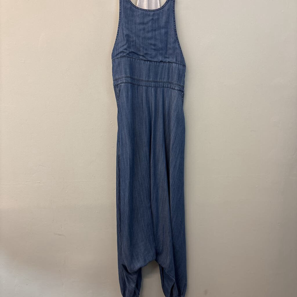 Neways Drop Crotch Chambray Overalls 40