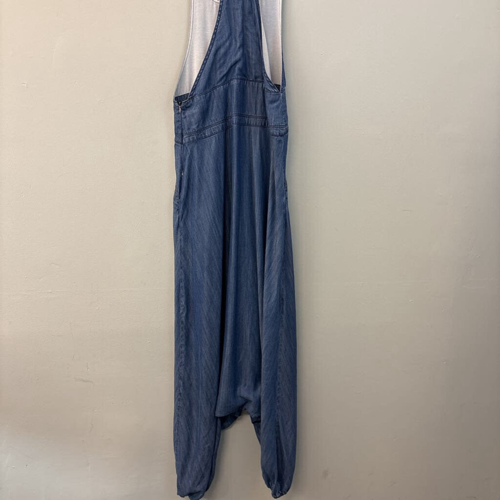Neways Drop Crotch Chambray Overalls 40