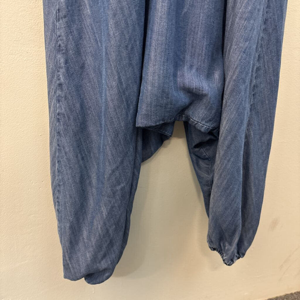 Neways Drop Crotch Chambray Overalls 40