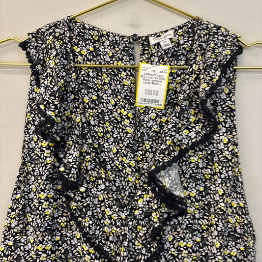 Love Fire Ditsy Floral Jumpsuit Large