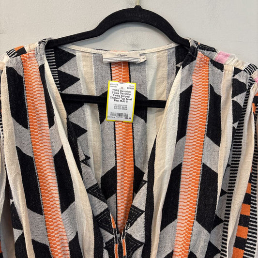 Devotion Twins Striped Cinched Top Small