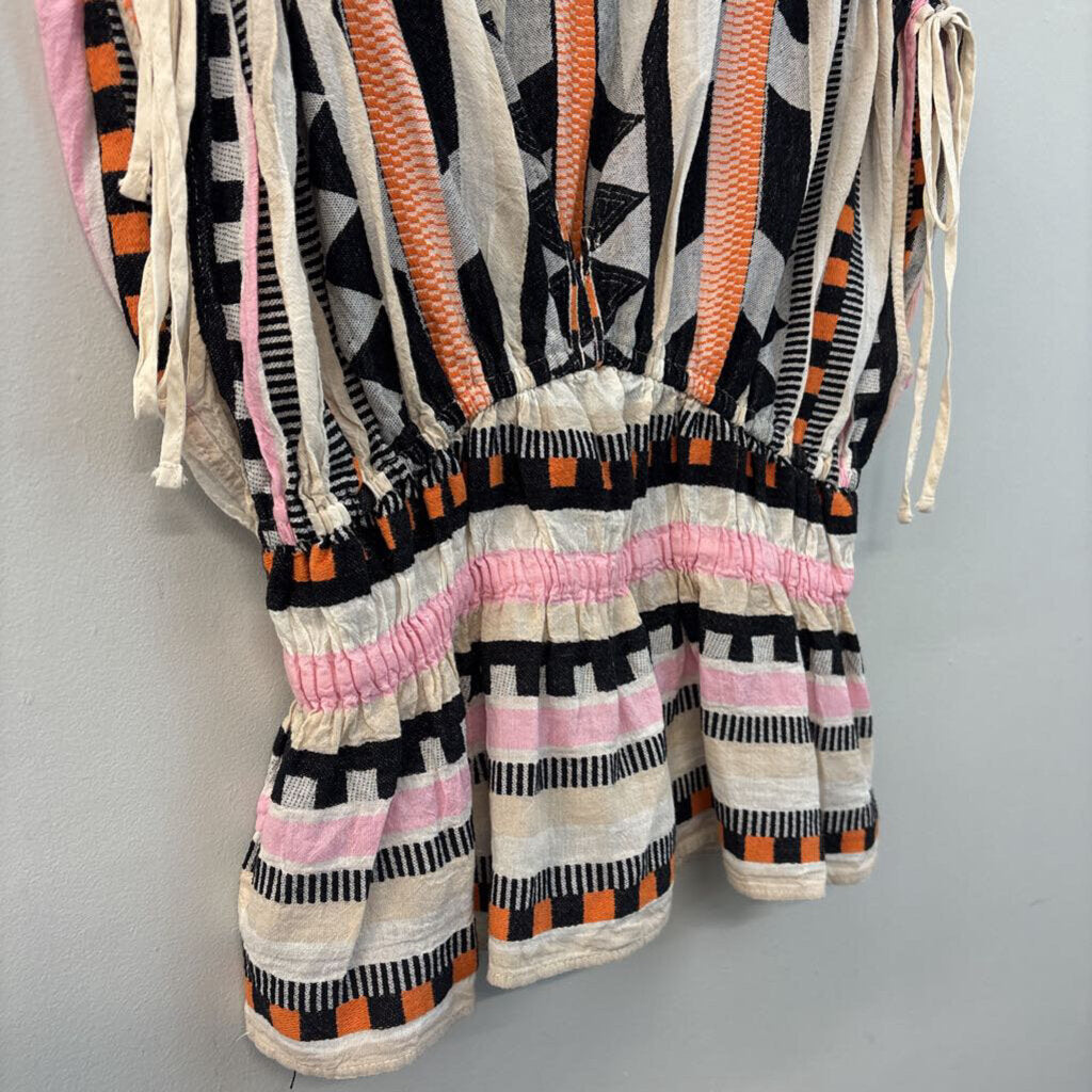 Devotion Twins Striped Cinched Top Small