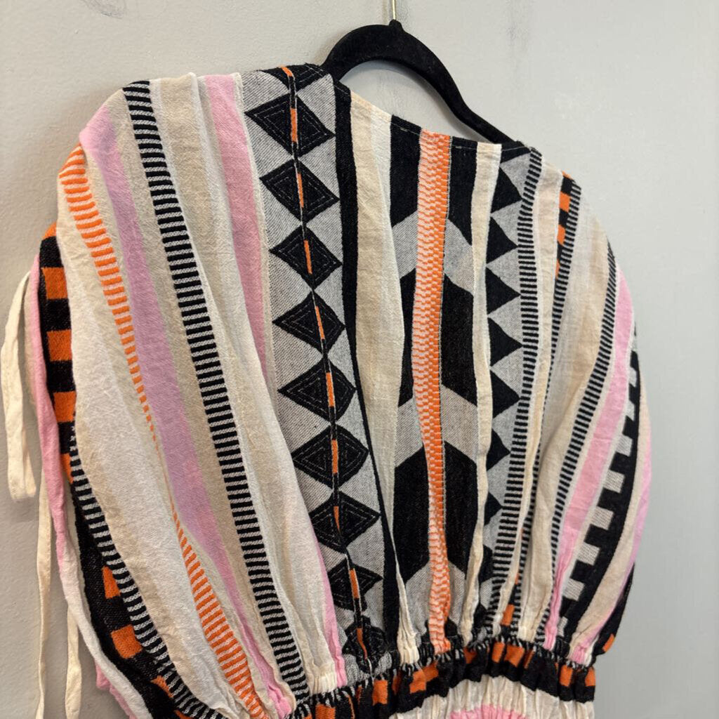 Devotion Twins Striped Cinched Top Small